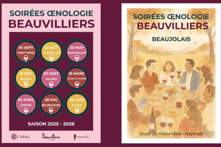 Soirée œnologie de novembre : Beaujolais