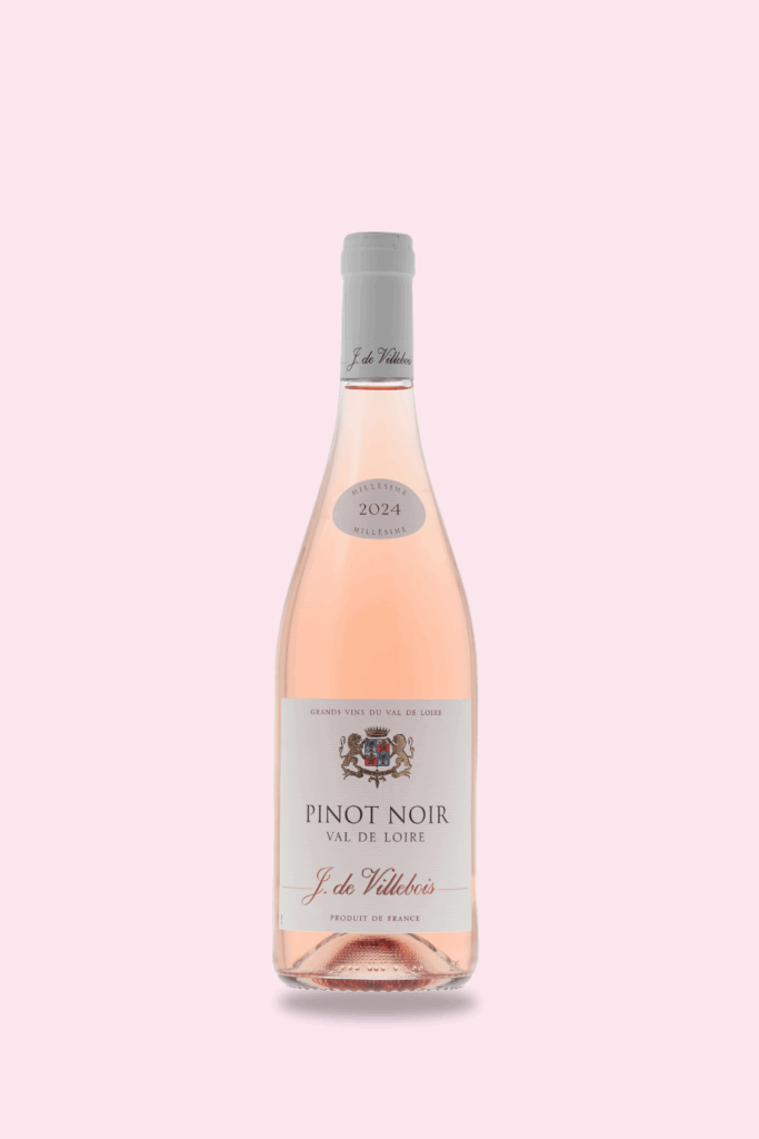 Photo du produit Rosé Pinot Noir - J. de Villebois 2024 de la région Vallée de la Loire – Touraine du producteur Joost et Miguela de Willebois