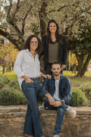 Mélina, Camille et Rémi Monteillet